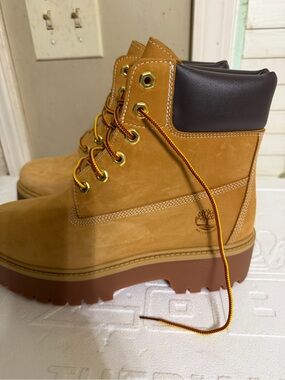 Timberland Wheat Nubuck Boot Stone Street Waterproof Platform